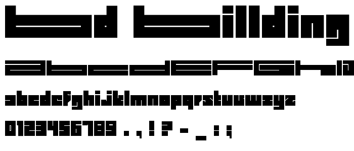 BD BillDing Long font